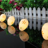 10 Bulbs LED Cute Easter Eggs Decorative Lamp Holiday Decorative Light Bulbs(Warm White)
