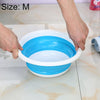 Home Portable Environmental Silicone Travel Folding Wash Basin, Size: M