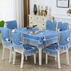 Home Dining Table/Chair Non-Slip Cover, Size: 150x200cm Tablecloths(Triangular Blue)