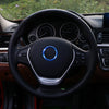 Car Aluminum Steering Wheel Decoration Ring For BMW(Blue)
