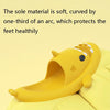 Shark Summer Couple Slippers Room EVA Cute Cartoon Sandals, Size: 42/43(Yellow)