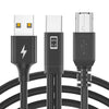 1m USB-C / Type-C to MIDI + USB Sound Card Audio Connection Sync Charging Cable(Black)