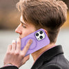 For iPhone 14 Pro Max MagSafe Frosted Translucent TPU + PC Full Coverage Phone Case(Dark Purple)