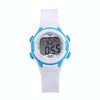 JNEW 9688-4 Children Multi-Function Colorful Backlight Waterproof Sports Electronic Watch(White)