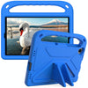 For Samsung Galaxy Tab A 10.1 2019 T510/T515 Handle EVA Shockproof Tablet Case with Holder(Blue)