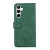 For Samsung Galaxy A26 5G ABEEL Color Block Magnetic RFID Leather Phone Case(Green-Black)