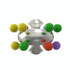 Aluminum Alloy Psychedelic Magic Ball Educational Toys Decompression Marbles Toys, Colour: Pearl Black