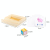 Wooden Block Matching Puzzle Children Education English Words / Math Computation Card Toy(Letter Block)