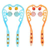 Manual Cervical Massager Home Multi-Function Shoulder And Neck Massage Roller, Shape: Strengthen Magnetic Therapy Blue