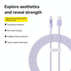 Baseus Gem Transparent 2.4A USB to 8 Pin Fast Charging Data Cable, Length:2m(Purple)