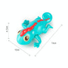 3 PCS Bathroom Playing Toys Baby Bathing Water Dolls On The Chain Swimming Bears And Lizards For Children(Green Lizard)