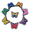 100pcs Butterfly Cartoon Shoe Flower Removable PVC Soft Rubber Cave Shoes Buckle(Red)