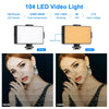 PULUZ 104 LED 3200K / 5600K Dimmable Video Light on-Camera Photography Lighting Fill Light for Canon, Nikon, DSLR Cameras