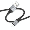 hoco X102 USB to 8 Pin Fresh 2.4A Charging Data Cable, Length:1m(Black)