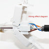 Tool-free Crimping RJ-45 Connector Modular Plug, Short Version Cat5e