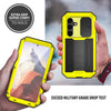 For Samsung Galaxy S25 5G R-JUST Sliding Camera Life Waterproof Holder Phone Case(Yellow)