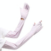 1pair Summer Extended Arm Sleeves Sun Protection UV Protection Sleeves, Style: Alphabet (Clove Purple)