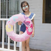 Cartoon Mermaid Pattern Thickened PVC Children Swimming Ring, Size:90