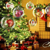 High Transparent Christmas Plastic Hollow Round Ball Window Decoration Mall Hanging Ball, Size:35cm