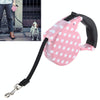 Pink Retractable Dog & Cat Lead 5m (Up to 15kg)