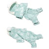 Grey Dog Flannel Hoodie, Size L | Warm Coral Fleece Pet Costume