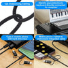 3 in 1 8 Pin, Type-C, Micro USB to USB-B MIDI Instruments Printer Cable, Length: 1m, Length:1m(Red)