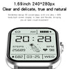 GT20 1.69 inch TFT Screen IP67 Waterproof Smart Watch, Support Music Control / Bluetooth Call / Heart Rate Monitoring / Blood Pressure Monitoring, Style:Silicone Strap(Gold)