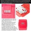 Secure Key Safe Box - Wall Mounted, Nail-Free, Large (Red)