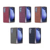 For Samsung Galaxy Z Fold6 5G Electroplated PC Crocodile Pattern Folding Phone Case(Red)
