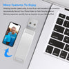 64GB USB 3.0 + 8 Pin + USB-C / Type-C 3 in 1 Phone Computer Metal Rotatable U-Disk(Black)