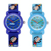 JNEW A335-86267 Children Cartoon 3D Diving Monkey Silicone Waterproof Quartz Watch(Dark Blue)