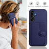 For Samsung Galaxy M16 5G / F16 5G Button Card Bag RFID Anti-theft Phone Case(Blue)
