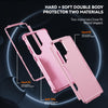For Samsung Galaxy S25 Ultra 5G TPU + PC Shockproof Protective Phone Case(Pink)