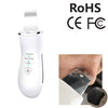 BLK-D016 Ultrasonic Beauty Shovel Skin Machine Vibration Household Facial Cleaning and Washing Massage Instrument Beauty Instrument(White)
