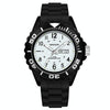 SANDA 1053 Womens TPU Strap Dual Display Waterproof Electronic Watch(Black White)