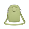 Universal Litchi Texture Phone Crossbody Bag Leather Case for 5.5-7.2 inch Phones(Green)