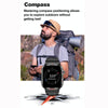 G45 2.01 inch Screen Silicone Strap 10m Waterproof Smart Watch, Support Flashlight / Bluetooth Call / HRV(Black)