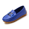 DKF-282 Lightweight Non-slip Dance Bean Shoes Children Leather Shoes, Size: 36(Royal Blue)