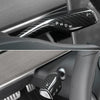For Tesla Model 3 / Y 2pcs/Set Car Turn Signal Lever Carbon Fiber Pattern Protective Cover(Matt Black)