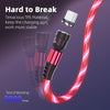 2.4A USB to 8 Pin 540 Degree Bendable Streamer Magnetic Data Cable, Cable Length: 1m(Red)