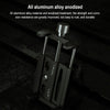 BIKERSAY MP005 Bicycle Aluminum Alloy Mobile Phone Holder Motorcycle Handlebar Bracket (Black)