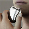 Electric Mini Shaver USB Rechargeable Waterproof Portable Razor(Black)