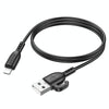Borofone BX91 USB to 8 Pin Symbol 2.4A Charging Data Cable, Length:1m(Black)