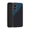 For Samsung Galaxy S25 5G / S24 5G ABEEL C Carbon Fiber Series 6D Micro Relief MagSafe Phone Case(Black Blue)