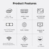 N100/DDR5 12th AlderLake-N100 Dual 4K60Hz Office And Home Mini PC, Spec: 12G+0 /EU Plug