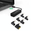 Laptop Power Adapter 65W USB-C / Type-C Converter to 6 in 1 Power Adapter (Black)