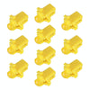 10 PCS B8.3 0.2W DC12V Wedge Instrument Panel COB LED Light Dashboard Gauge Cluster Indicator Lamp Bulb (Yellow Light)