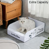 Medium Portable Disposable Cat Litter Pan Open No Wash Litter Tray