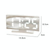 669 Multifunctional LED Curved Screen Desktop Electronic Clock(White Shell White Light)