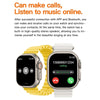 T800 Ultra 1.99 inch Silicone Band Smart Watch Support Heart Rate / ECG (Black)